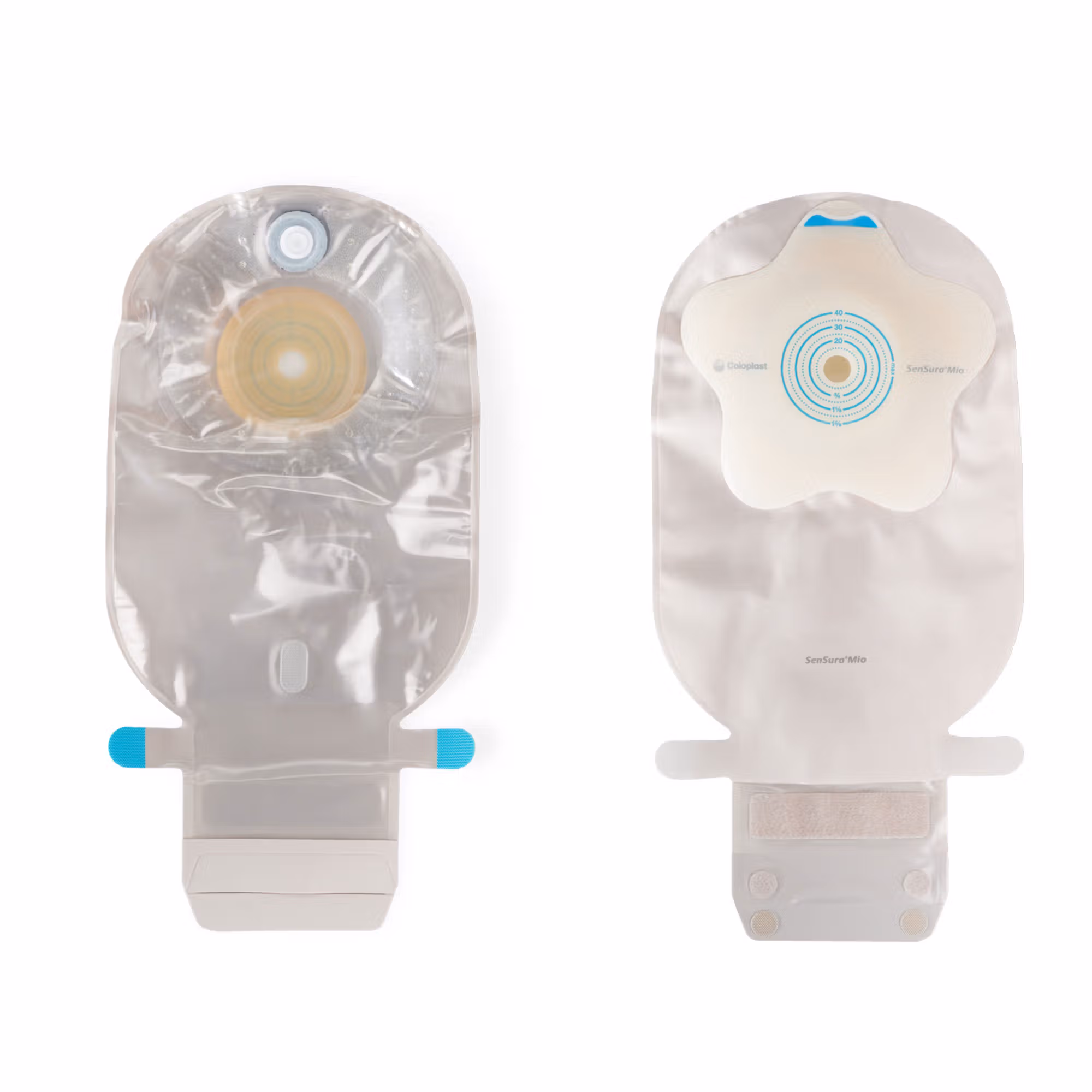 SenSura® Mio Convex Flip 1-Piece Transparent Ostomy Pouch, 10 – 50 mm Stomas