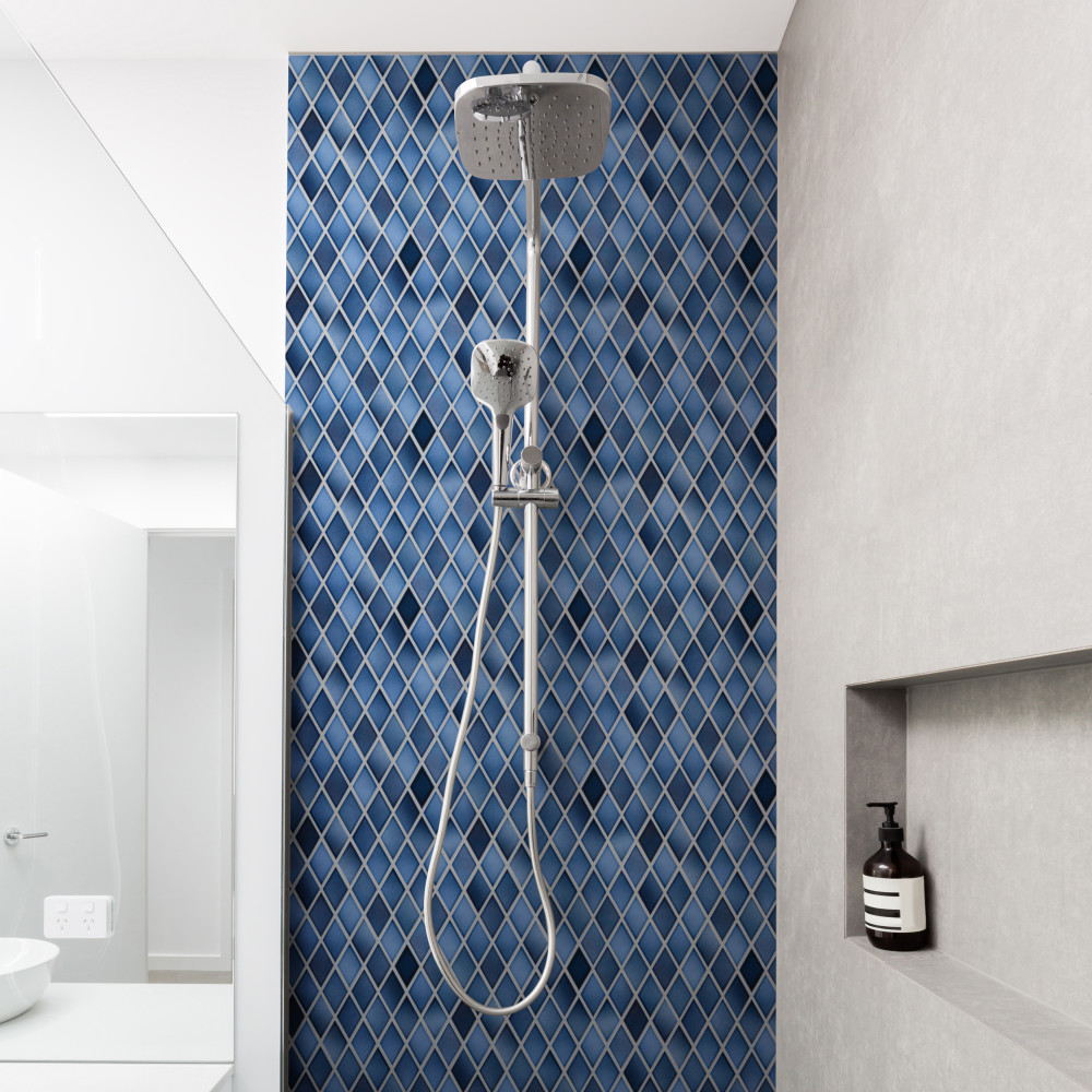 Hudson Kite Glacier 10-1/8 in. x 11-3/4 in. Porcelain Mosaic Tile