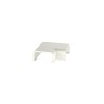 Surface Raceway LD5 Low Voltage Right Angle Fitting Off-White