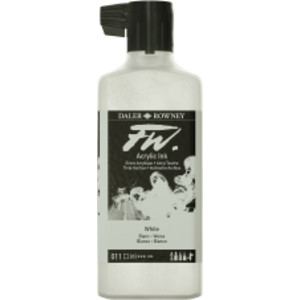 FW Acrylic Ink, White, 180 mL