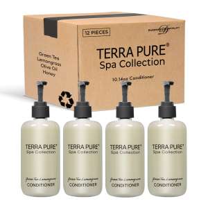 Diversified Hospitality, Terra Pure Conditioner, Green Tea Lemongrass Liquid Conditioner,  10 oz Bottle
