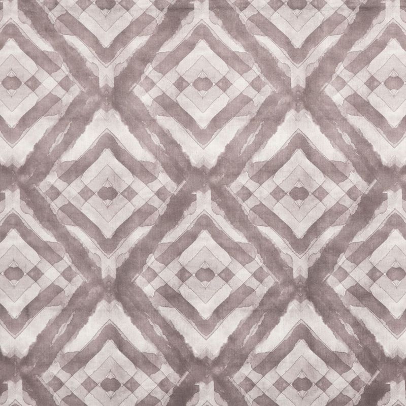 Repeating diamond tie-dye fabric pattern (soft mauve and cream) â€” printed across a flat textile surface â€” presented as a wallpaper or upholstery sample in even, diffuse light.