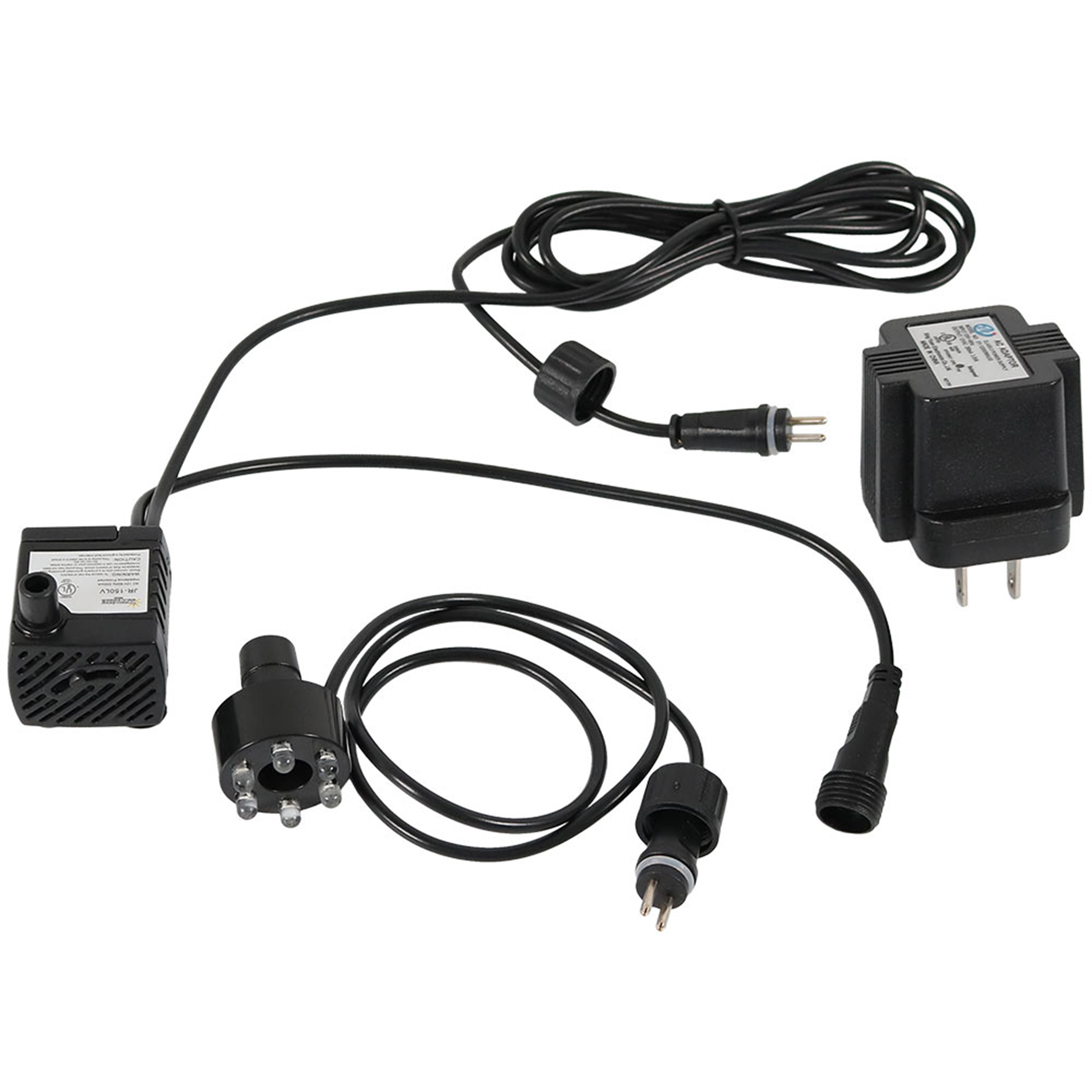 40 GPH 12V Elektrische Springbrunnenpumpe mit 6 bunten Lichtern von Sunnydaze - Bild 1 von 7