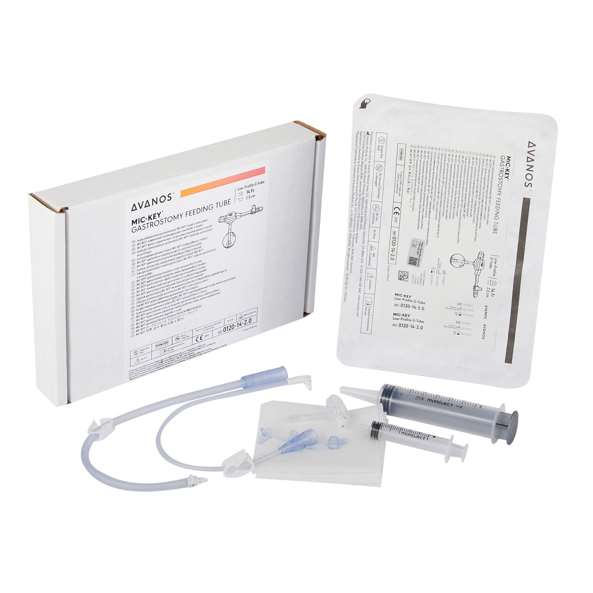MIC-Key® Low Profile Gastrostomy Tube Kit, 14 Fr., 2 cm Tube