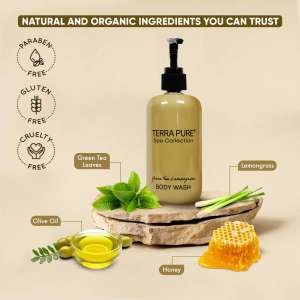 Diversified Hospitality, Terra Pure, Green Tea Lemongrass Liquid Soap,  10 oz Bottle