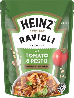 Heinz Pasta Meals Ravioli Ricotta with Tomato & Pesto 350g