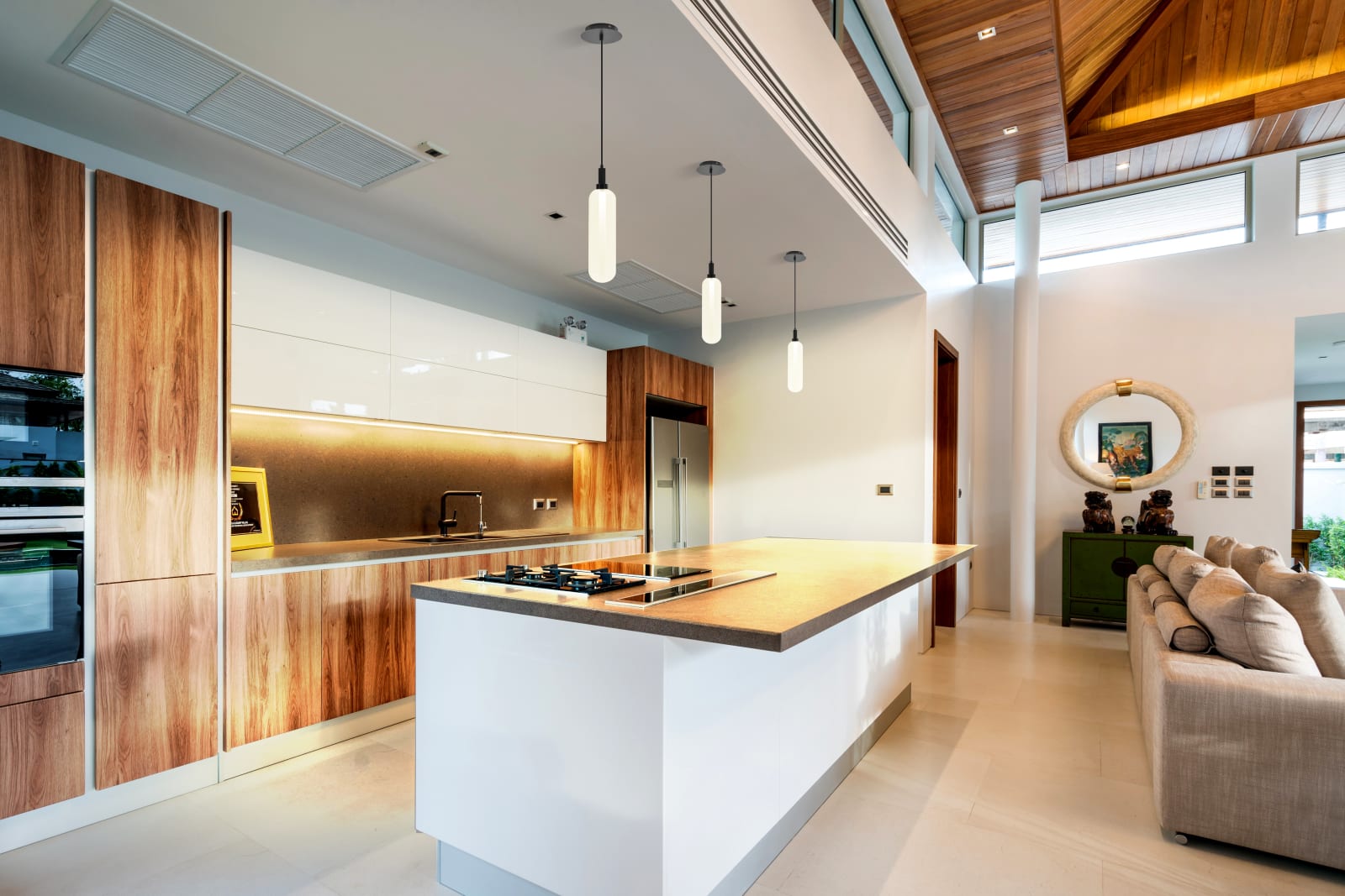 Glass Pendant LED Glass 1 Light Pendant — installation 4