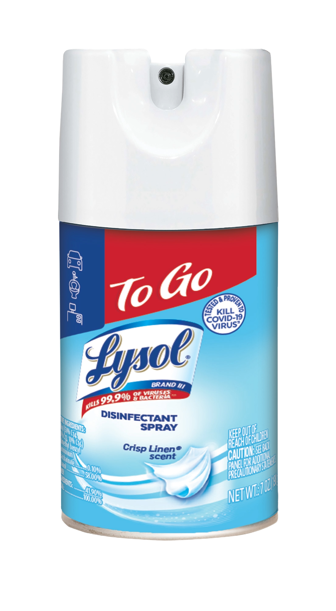 Lysol® Aerosol Desinfectante para Superficies Crisp Linen 7 oz / 198 g ...