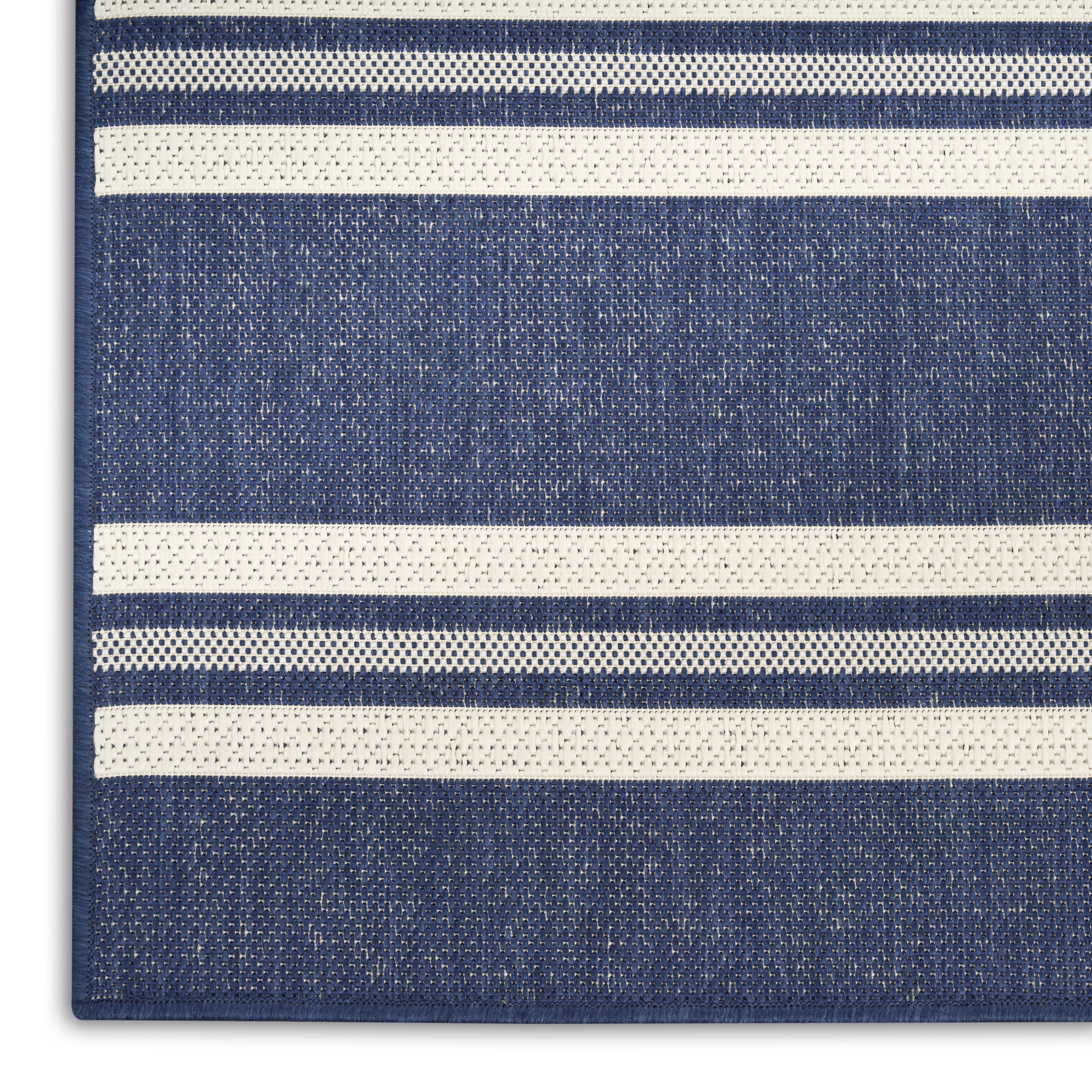 Nourison Horizon Indoor/Outdoor 8' x 10' Navy Modern Rug