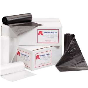 RPB2040B, Republic Bag, Premium HDPE Liner, 33 gal Capacity, 33 in Wide, 40 in High, 22 Microns Thick, Black