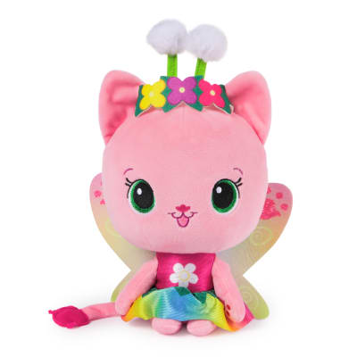 Gabby’s Dollhouse Fairylandia Official Rainbow Light-Up Kitty Fairy Plush, Cat Stuffed Animal, Sensory Toys for Ages 3 & Up