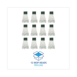 Boardwalk, Rayon Looped-End Wet Mop Head with 5" Headband, 14 oz, White