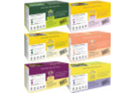Backs of Immunity Support Variety Pack boxes - 6 boxes for a total of 110 tea bags