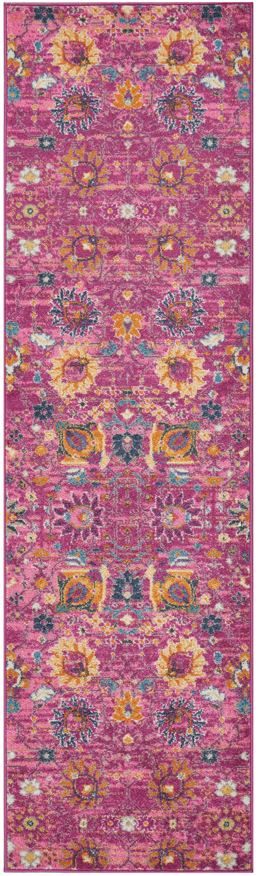 Nourison Passion 2'2" x 7'6" Fuchsia Bohemian Indoor Rug