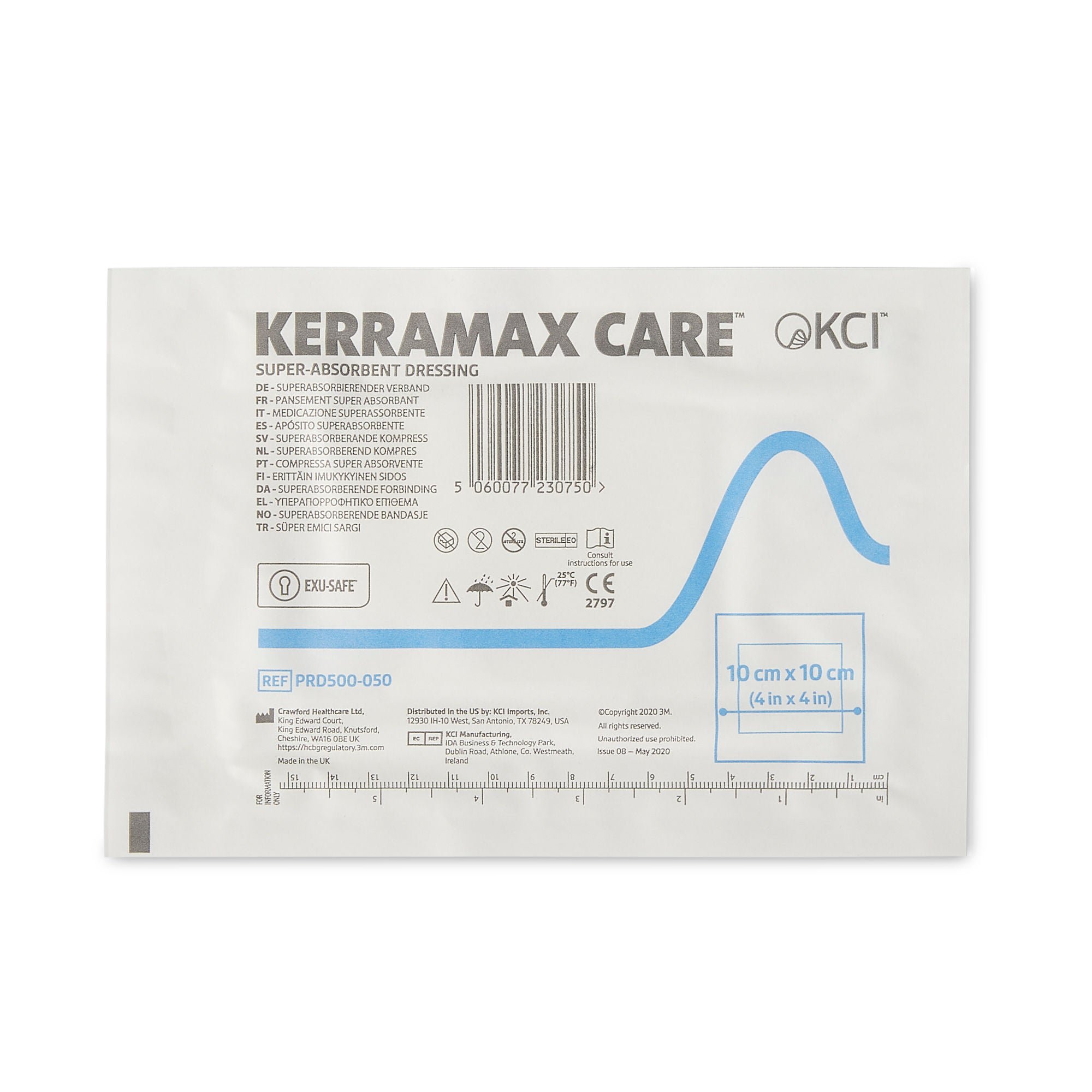 KerraMax Care® Super Absorbent Dressing, 4 x 4 Inch