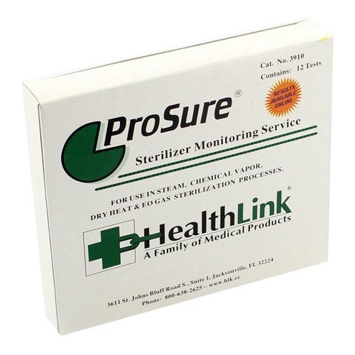 ProSure® Mail-In Sterilizer Monitoring Service - 12/Box