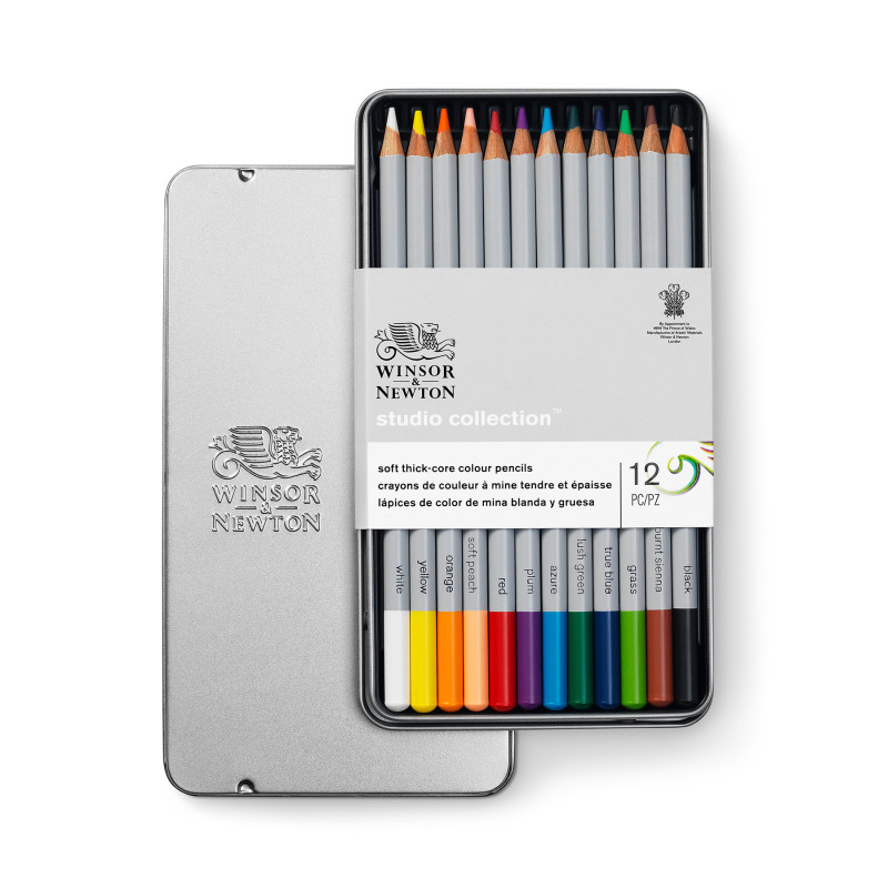 Studio Collection Colored Pencil Tin, Set of 12