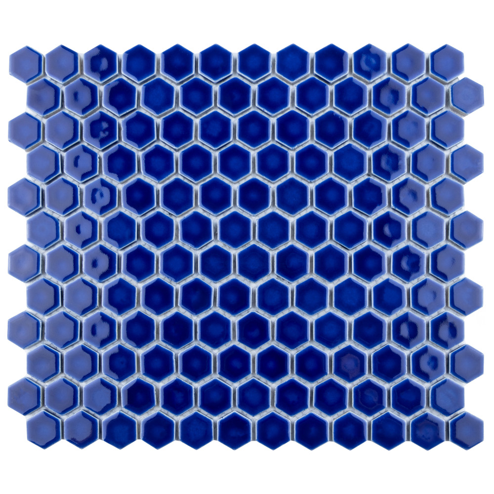 Metro Ion 1″ Hex Sapphire 10-1/4 in. x 11-7/8 in. Porcelain Mosaic Tile
