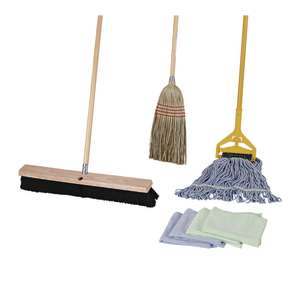 Boardwalk, 24in, Cleaning Kit, Corn Bristles, Natural