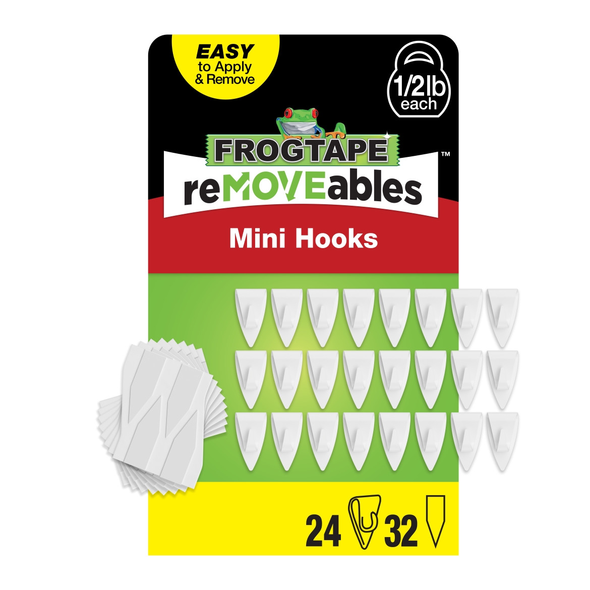 FrogTape reMOVEables<sup>®</sup> White Mini Hook Primary Product Image