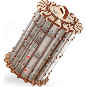 Labyrinth Scroll & Hole 3D Wooden STEM Puzzle