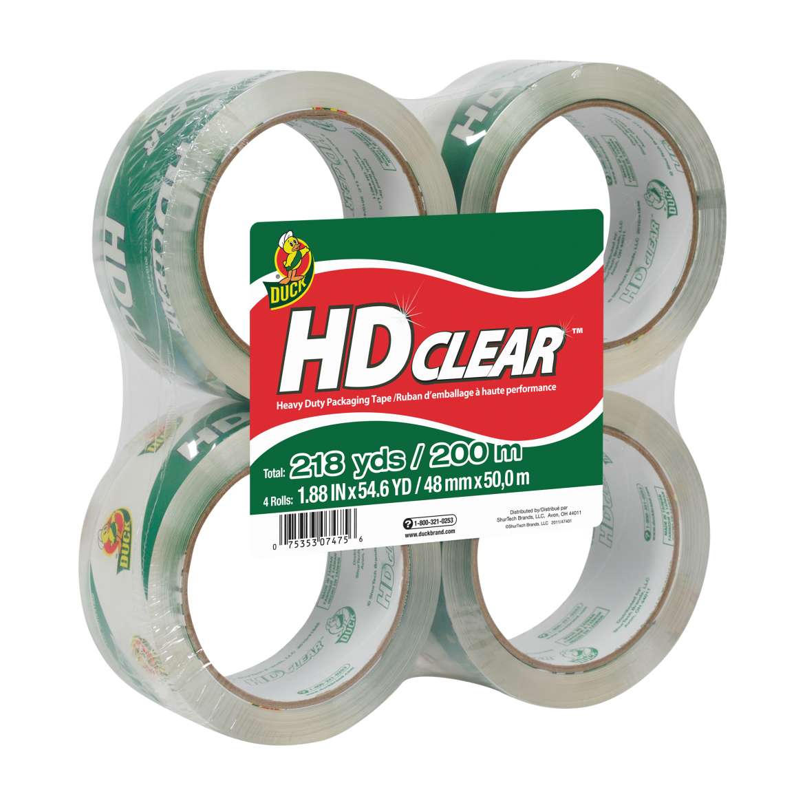 Duck® Brand HD Clear™ Heavy Duty Packing Tape Image
