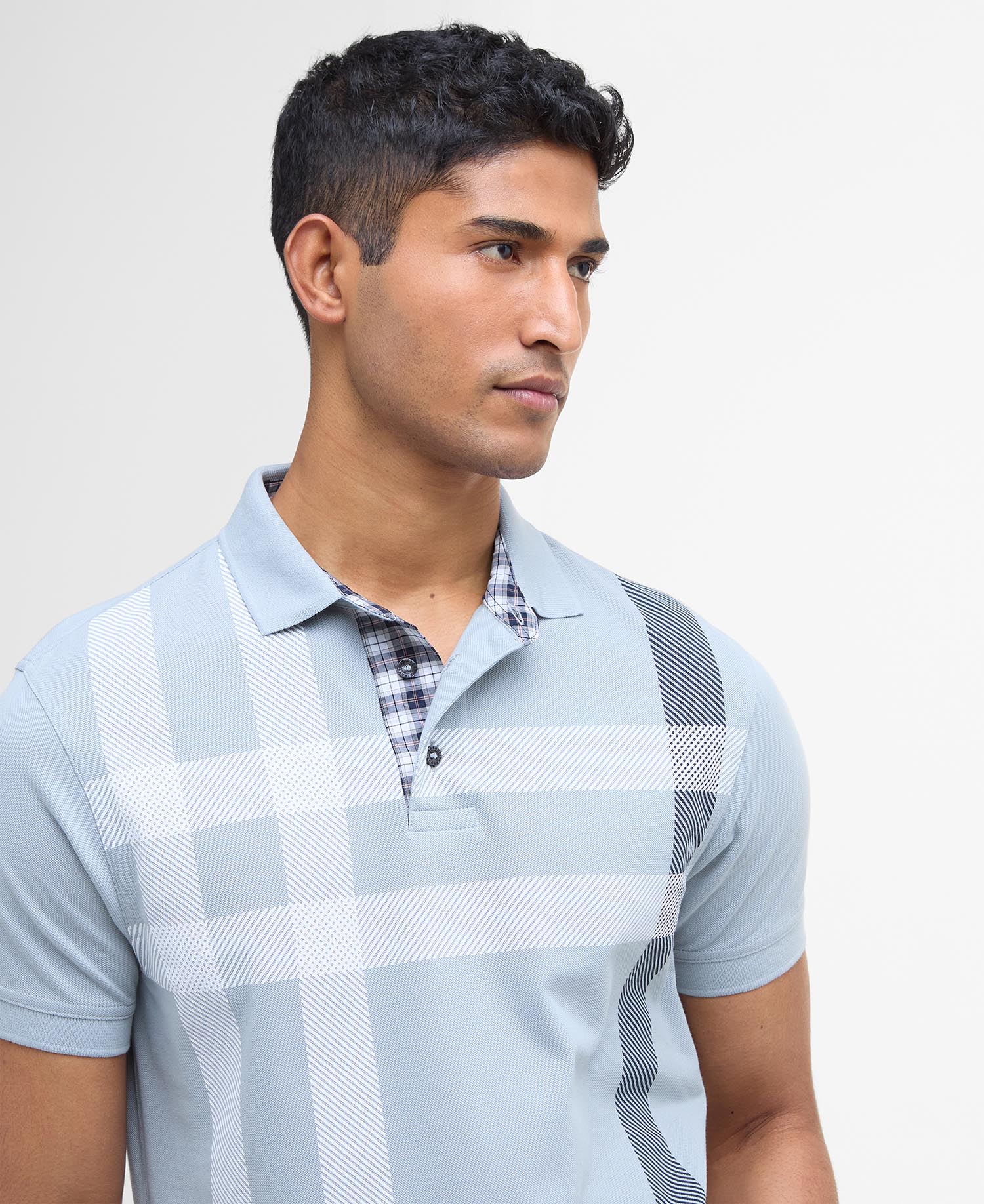 Blaine Tartan Short-Sleeved Polo Shirt image number 3