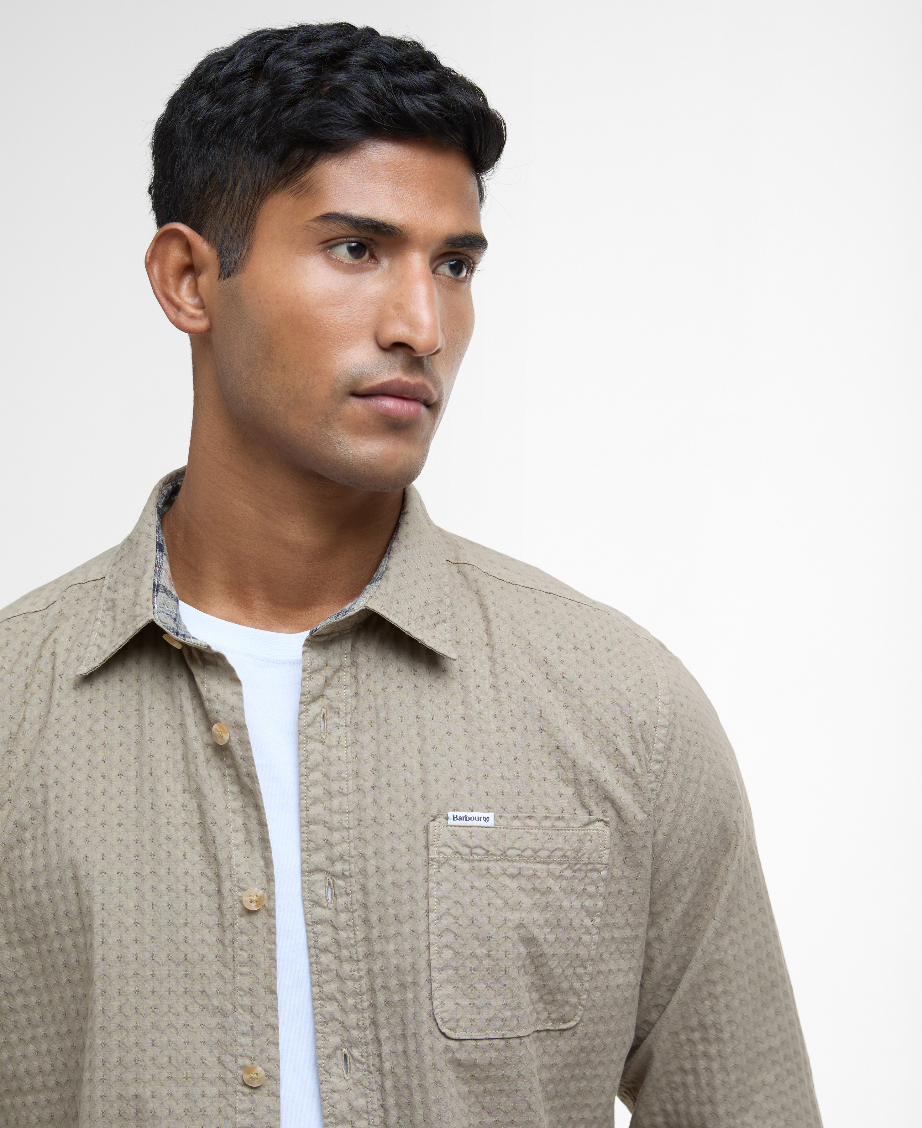 Irvine Textured Tailored Long-Sleeved Shirt image number 3