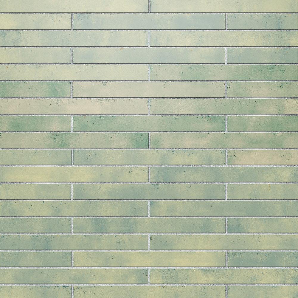 Phoenix Aquamarine 1-7/8 in. x 17-3/4 in. Porcelain Floor and Wall Tile