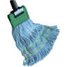 Hillyard, Disinfectant, Small, Looped-End, 5" Headband, Synthetic, Blue, Wet Mop