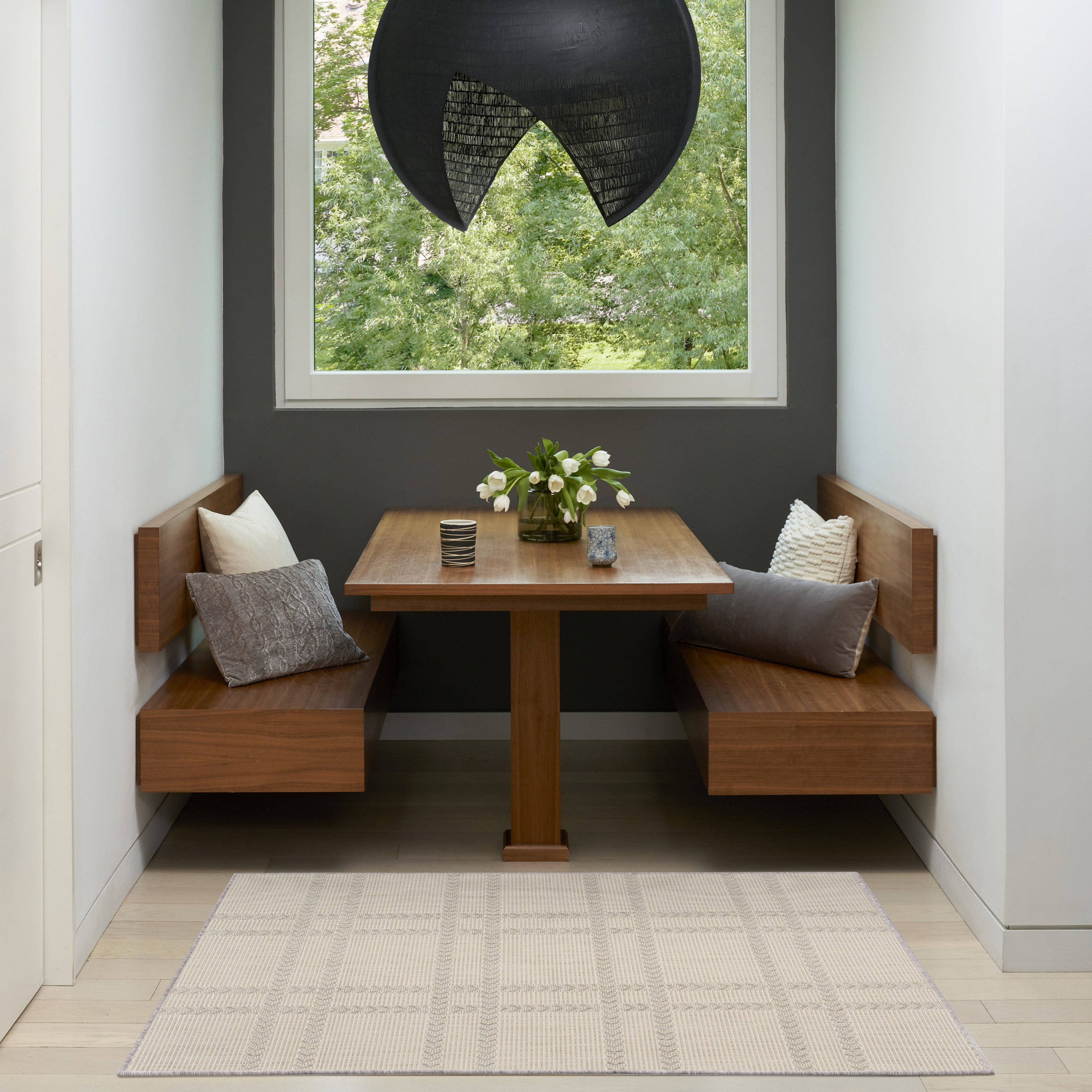 Nourison Horizon Indoor/Outdoor 3' x 5' Grey Modern Rug
