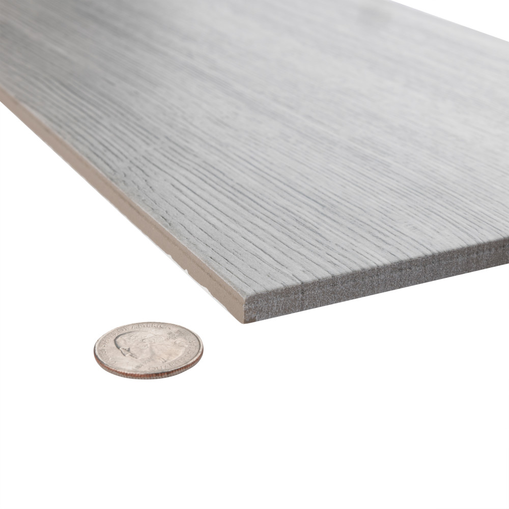 Llama Silver Smoke 8-1/2 in. x 35-1/2 in. Porcelain Floor and Wall Tile
