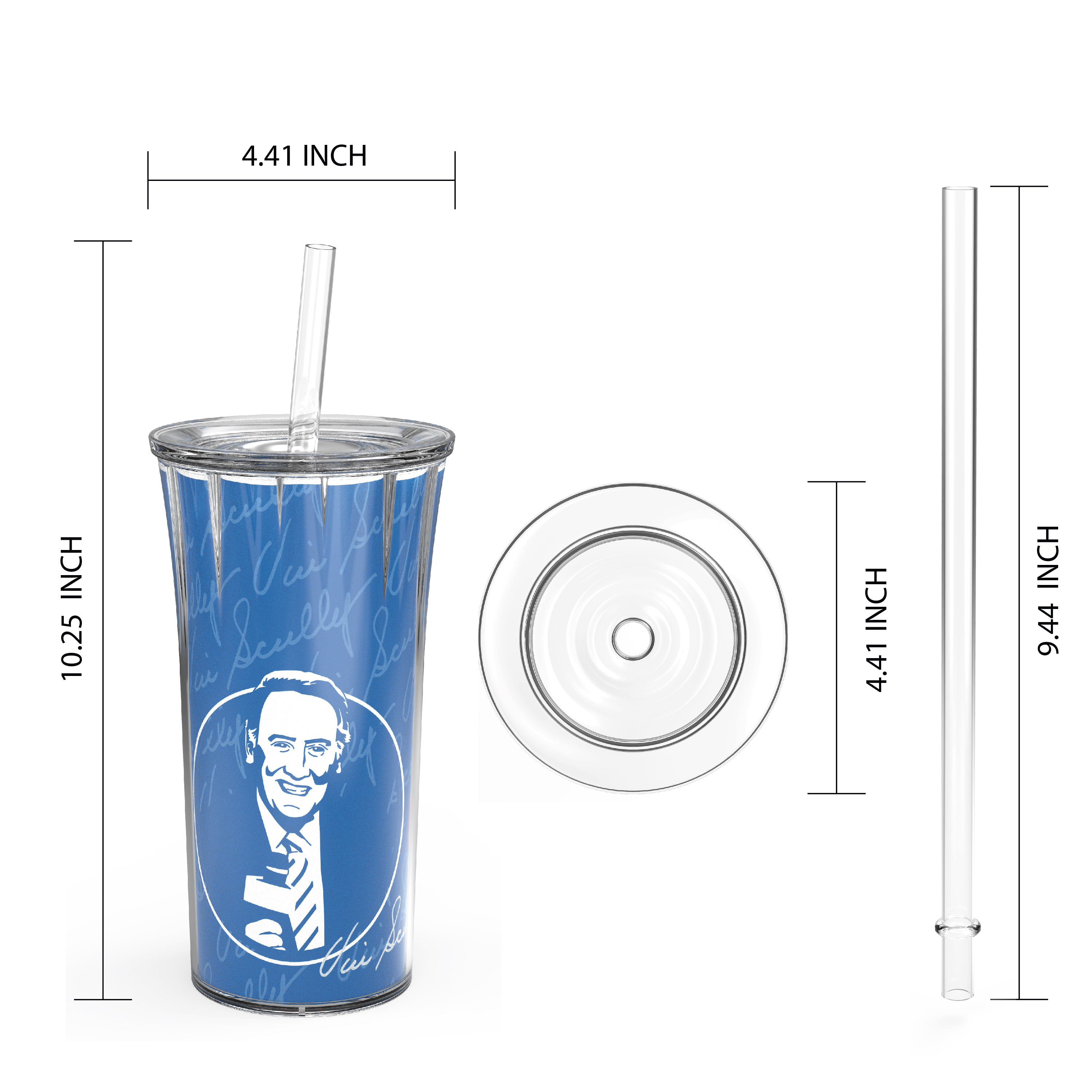 Zak Hydration 20 ounce Insulated Tumbler, Vin Scully, 2-piece set slideshow image 3