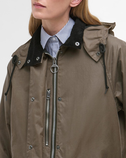 Barbour for Margaret Howell Women's  Waxed Parka Kelp