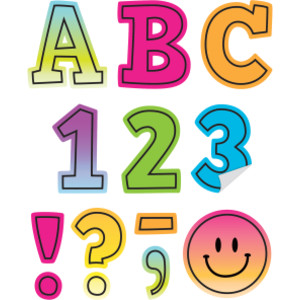 Brights 4Ever 2" Bold Block Self-Adhesive Letters Uppercase, 326 Pieces