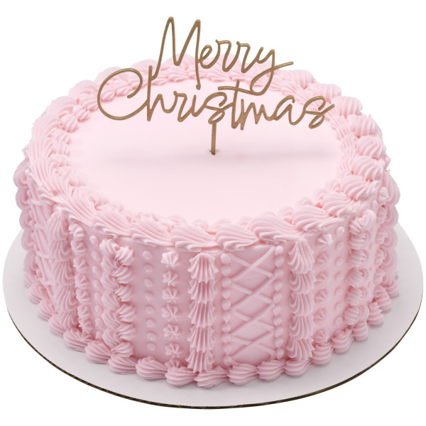 Merry Christmas Gold Vertical Layon