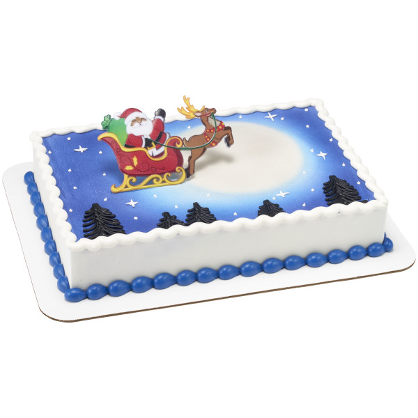 Santa in Sleigh Layon