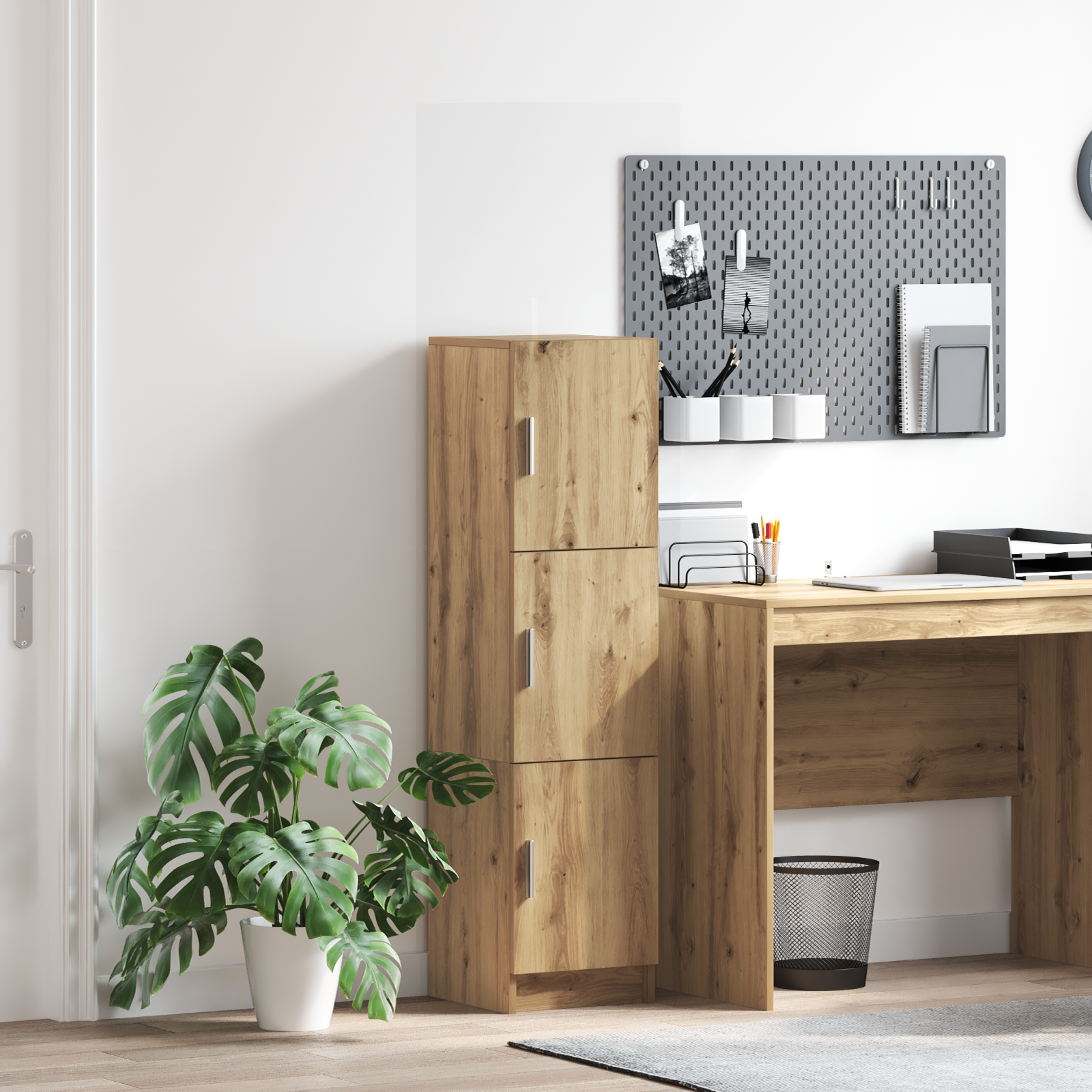 vidaXL Highboard Artisan-Eiche 31,5 x 32 x 122,5 cm – Bild 3