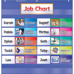 Class Jobs Pocket Chart with Cards