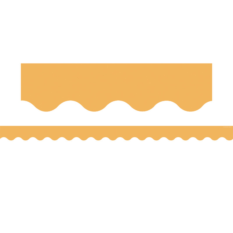 Golden Sun Scalloped Border Trim, 35 Feet