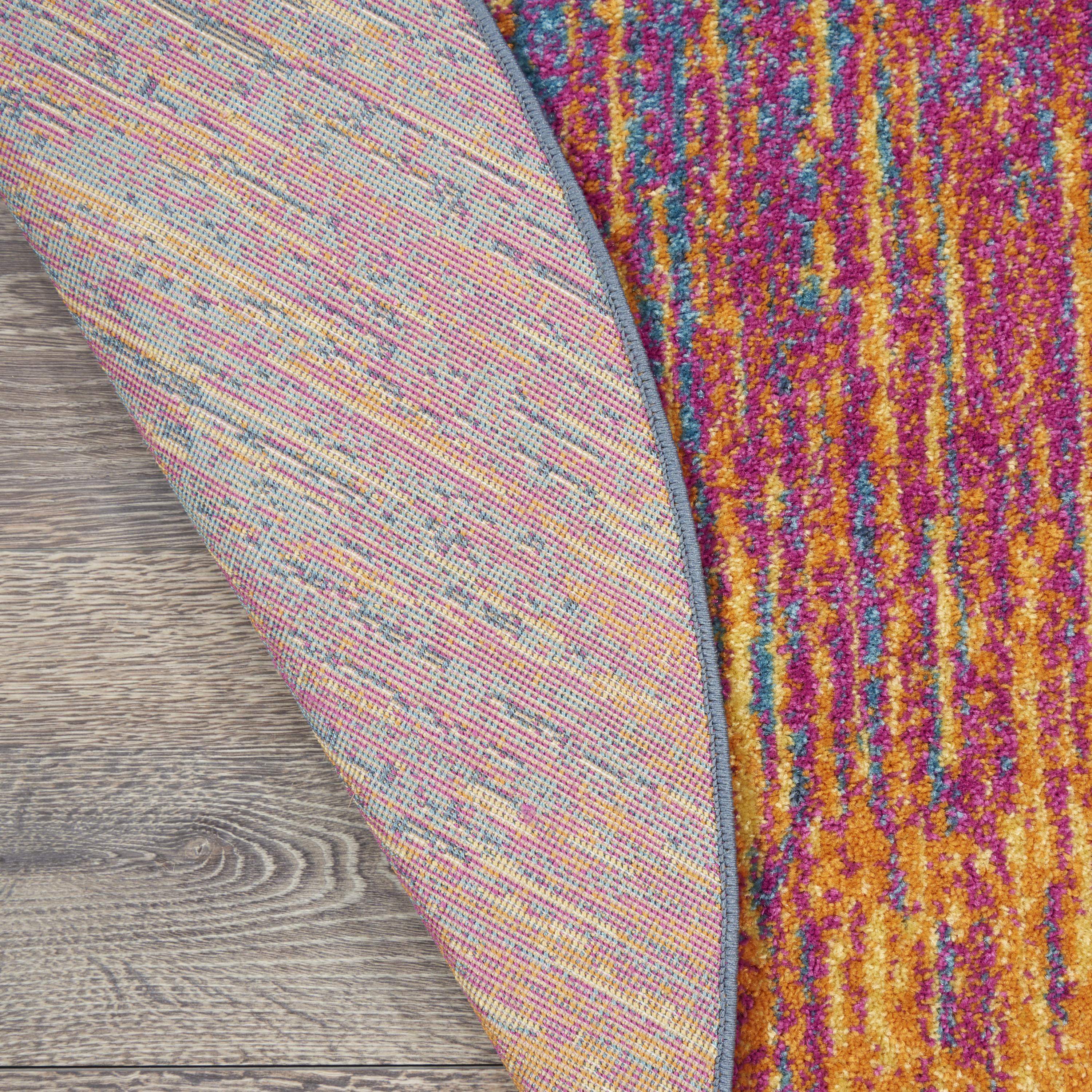 Nourison Passion 5' x Round Multicolor Modern Indoor Rug