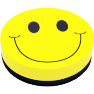 Magnetic Whiteboard Eraser, Smile Face