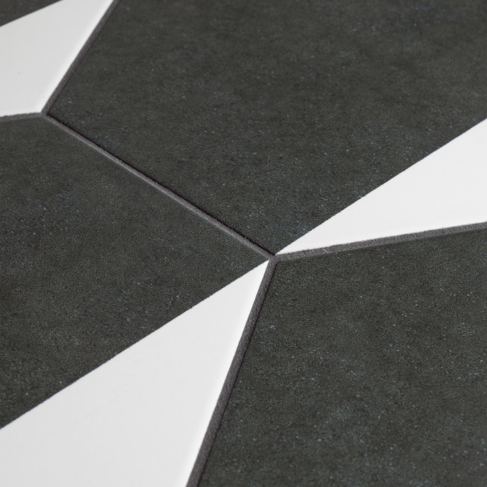 Peak Hex Blanco 8-5/8 in. x 9-7/8 in. Porcelain Floor and Wall Tile