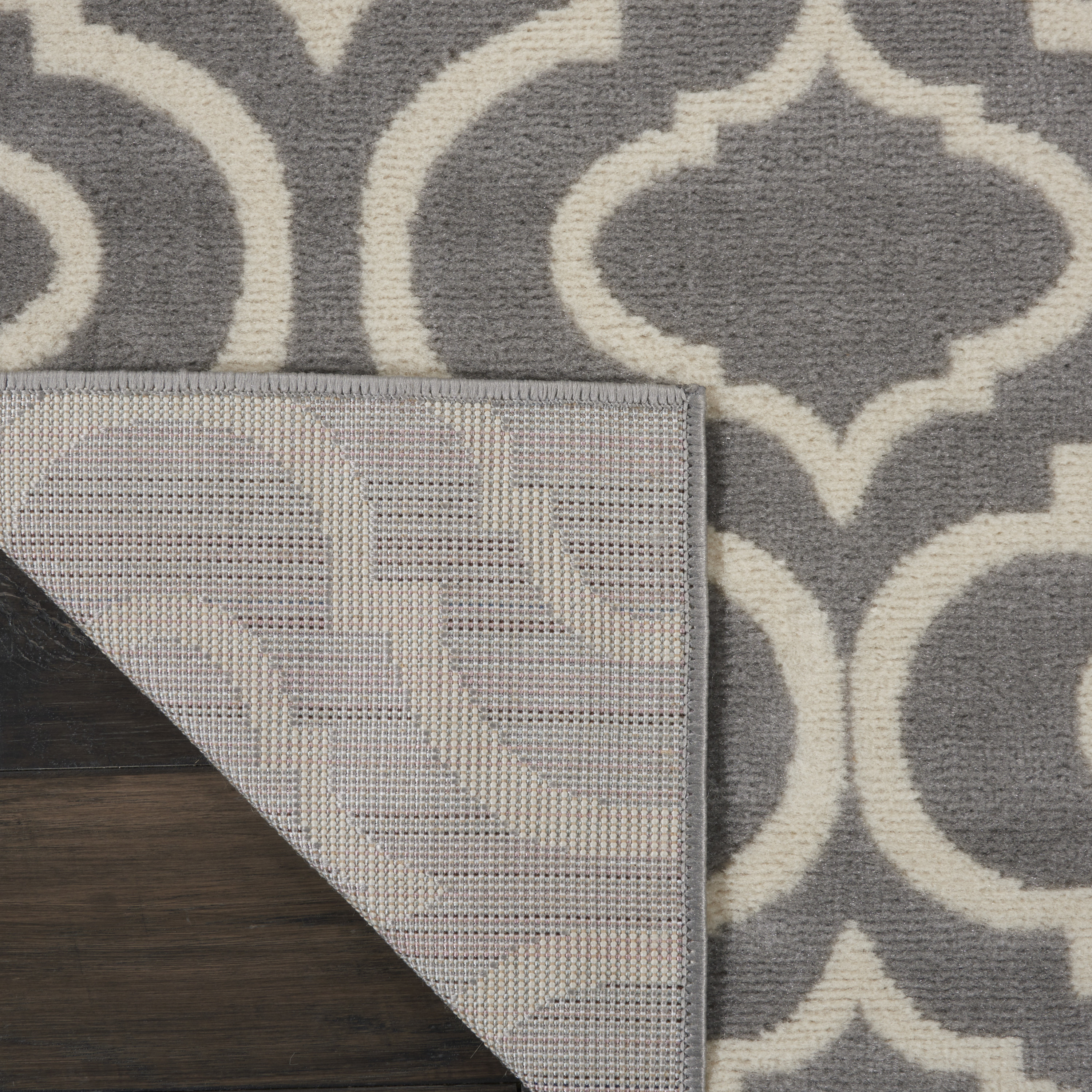 Nourison Jubilant 2'3" x 7'3" Grey Contemporary Indoor Rug