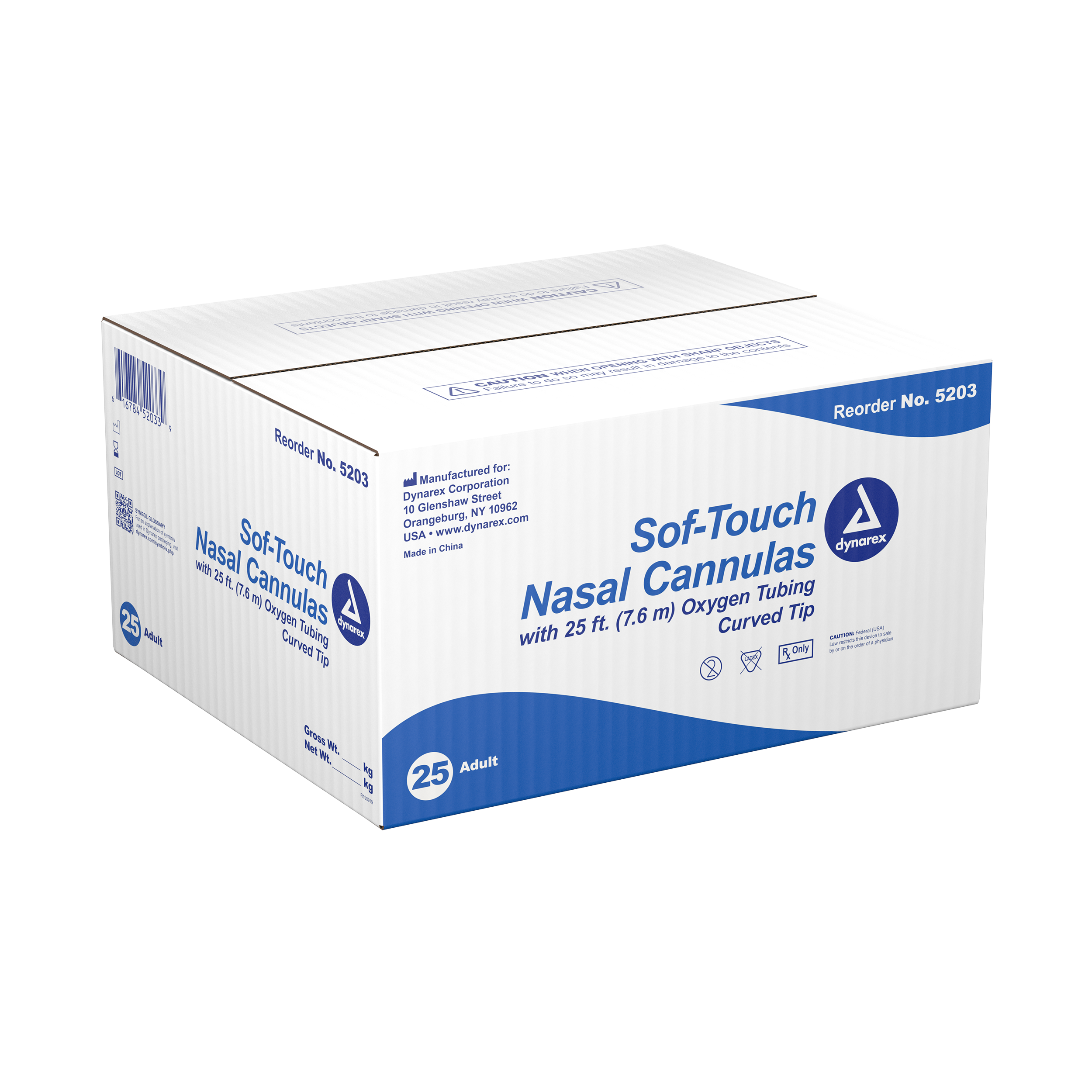 Sof-touch Nasal Cannulas - Adult - 25ft Adult - 25 Units