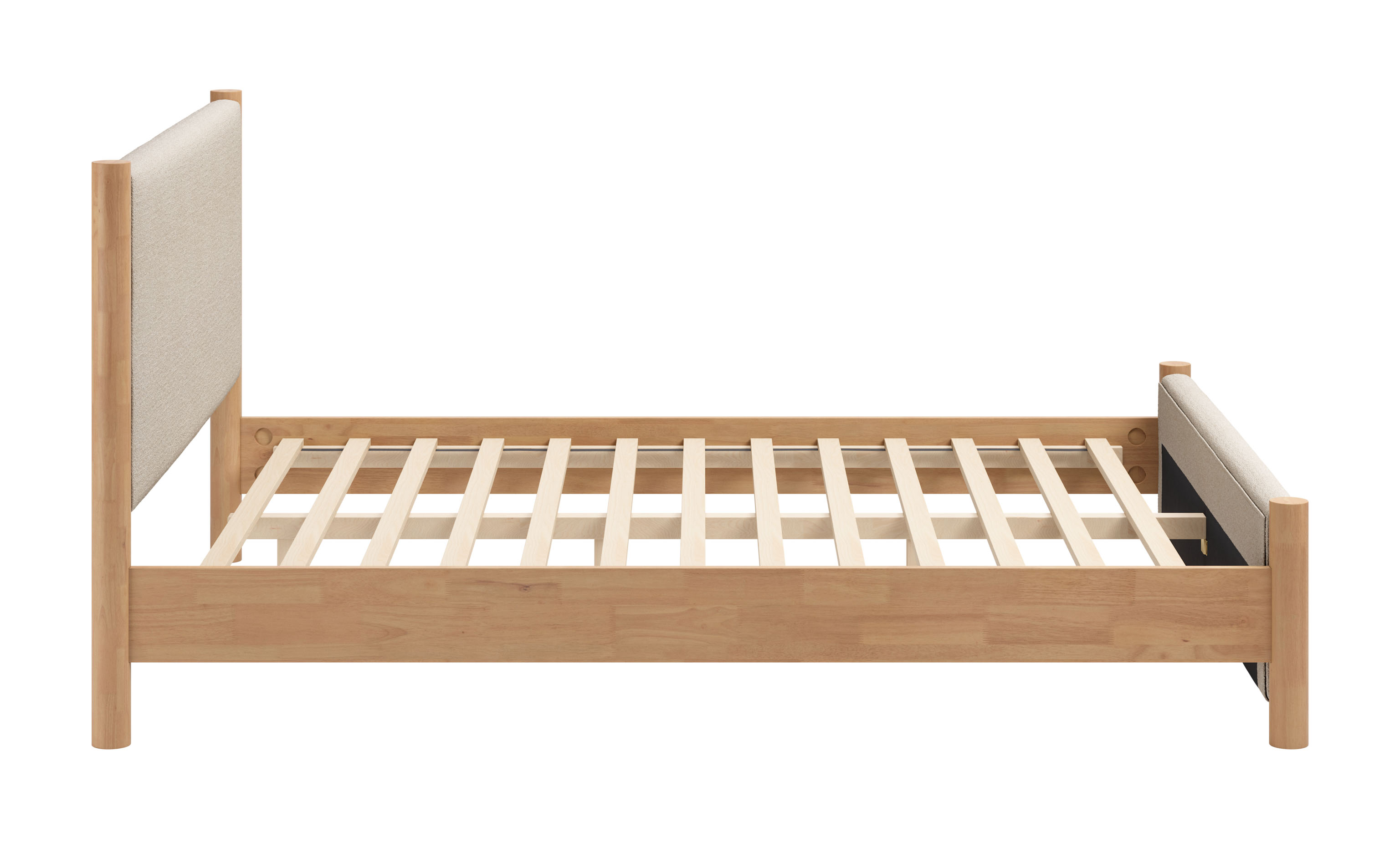 Hadi Queen Bed Beige & Natural product image