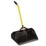 Rubbermaid Commercial, Maximizer™ Heavy Duty, Black, 18", Dust Pan with Long Handle
