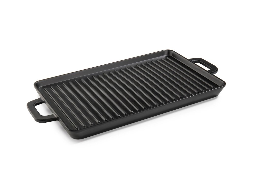 Mini grill avec poignées 26 x 16 cm mélamine en noir