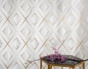 Ready to Ship Calacatta Gold, Thassos, and Brass Simone Mosaic 