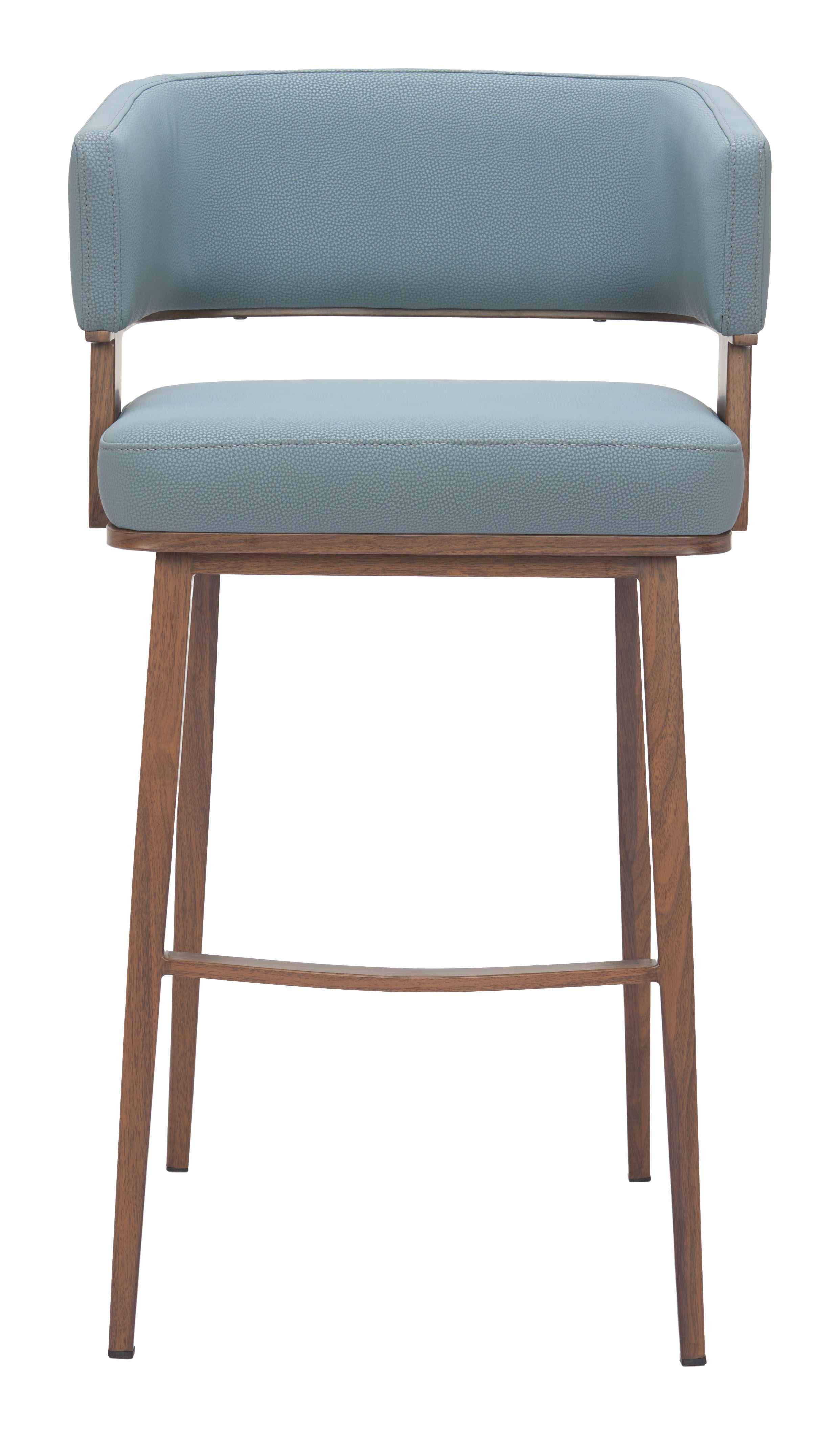 Poise Barstool Azure Gray & Walnut product image